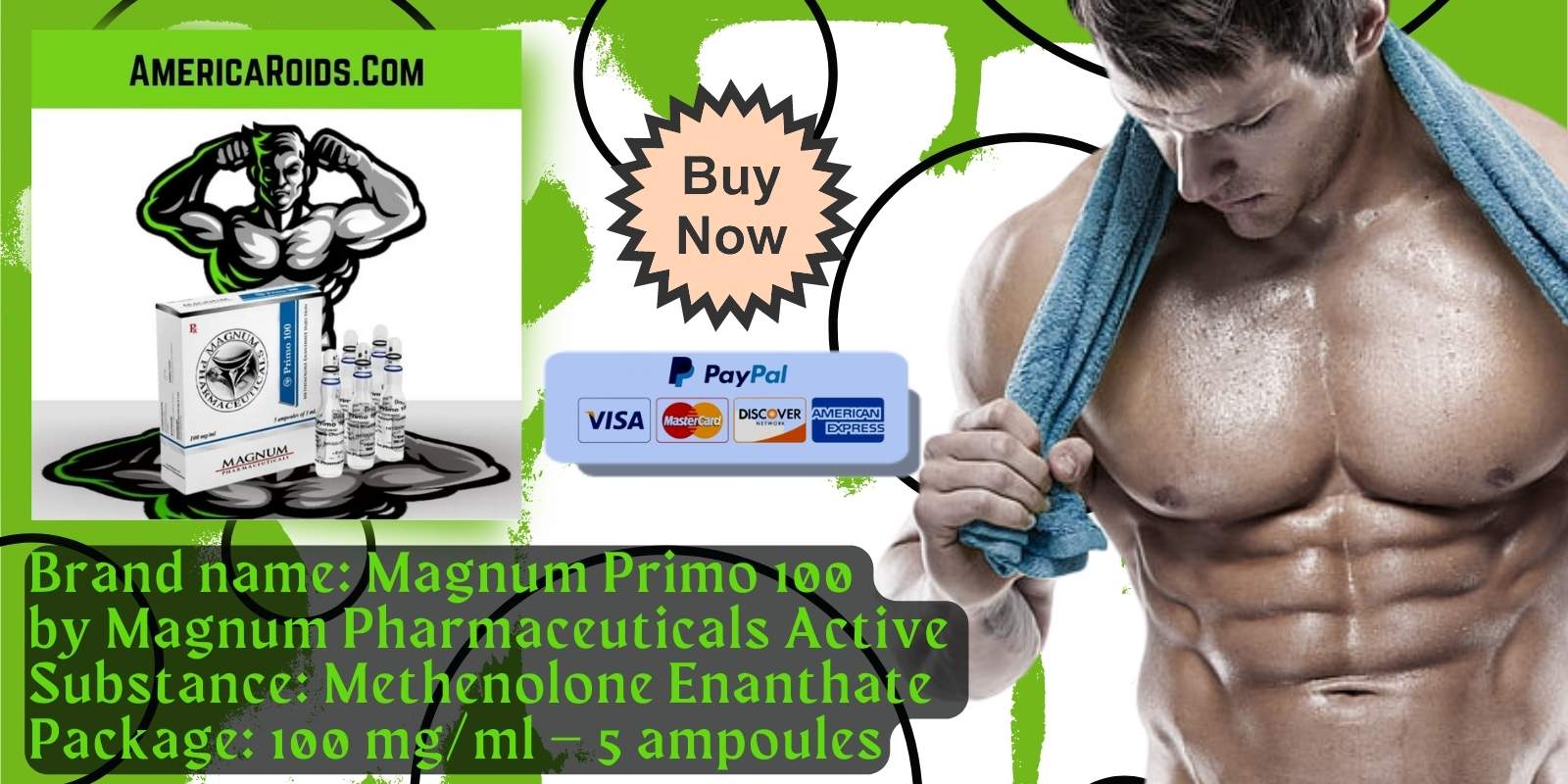 Magnum Primo 100 ampoules - americaroids.com